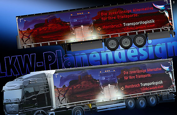 Design, LKW-Planenbeschriftung, B2B